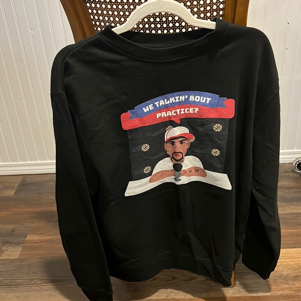 Allen Iverson Philadelphia 76ers Practice Crewneck